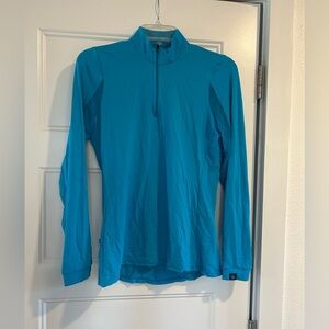 Blue Long Sleeve Athletic Top